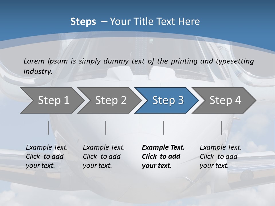 Freedom Aviation Fuselage PowerPoint Template
