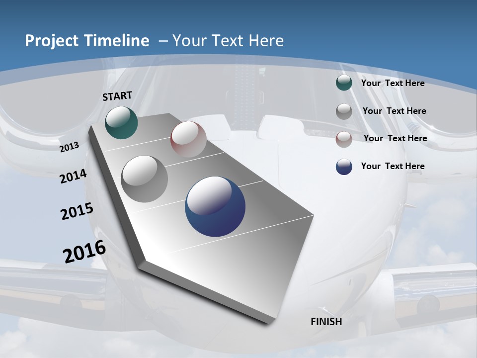 Freedom Aviation Fuselage PowerPoint Template