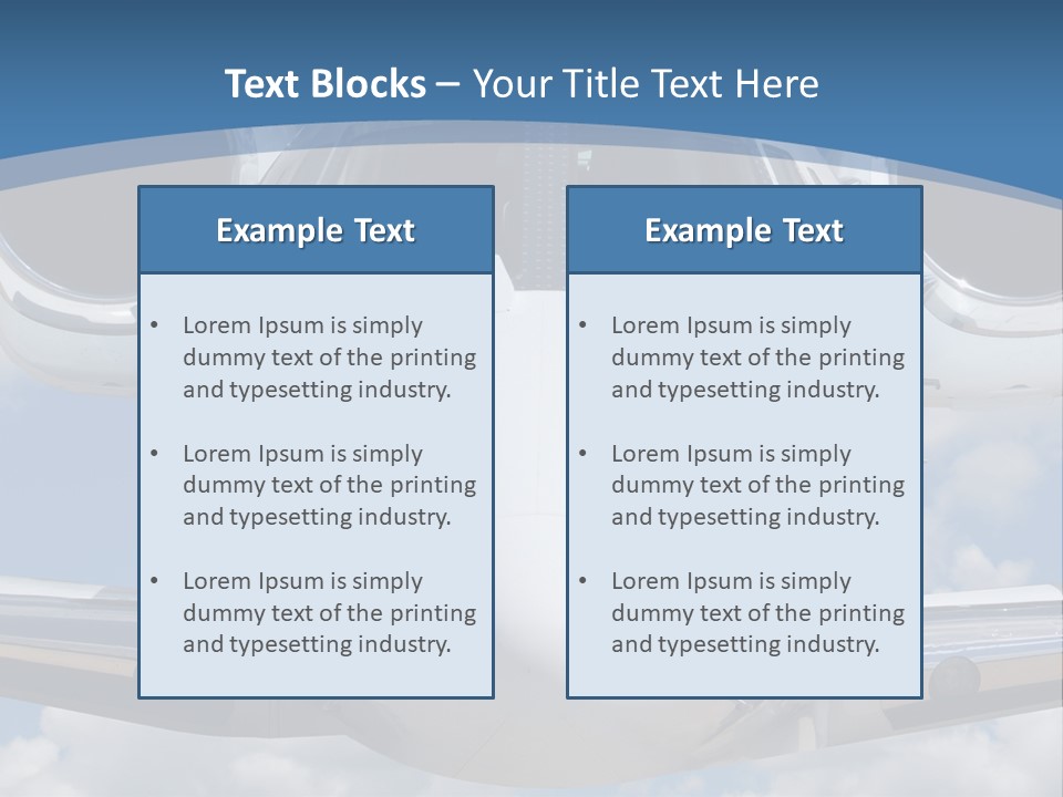 Freedom Aviation Fuselage PowerPoint Template