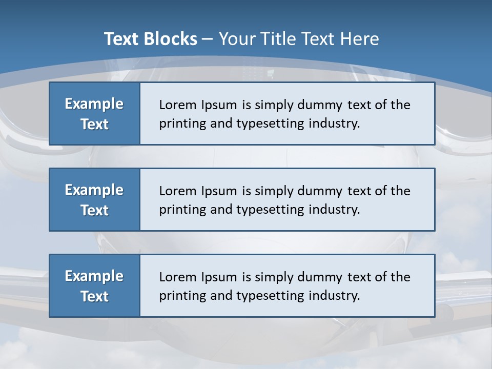 Freedom Aviation Fuselage PowerPoint Template