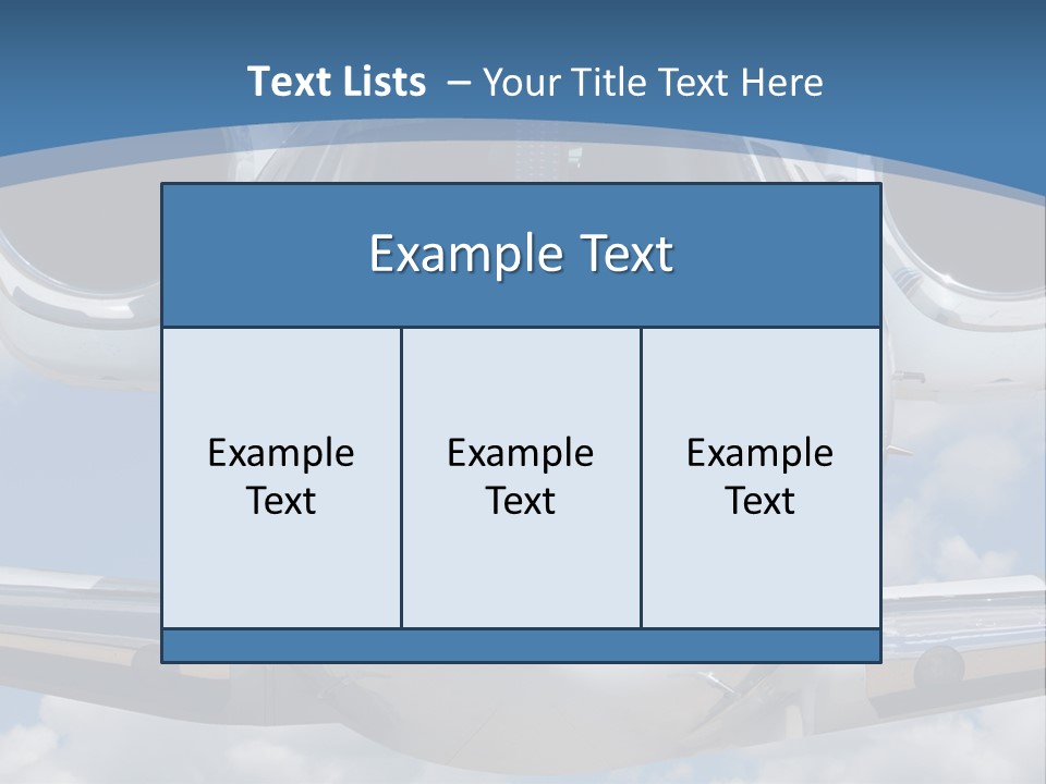 Freedom Aviation Fuselage PowerPoint Template
