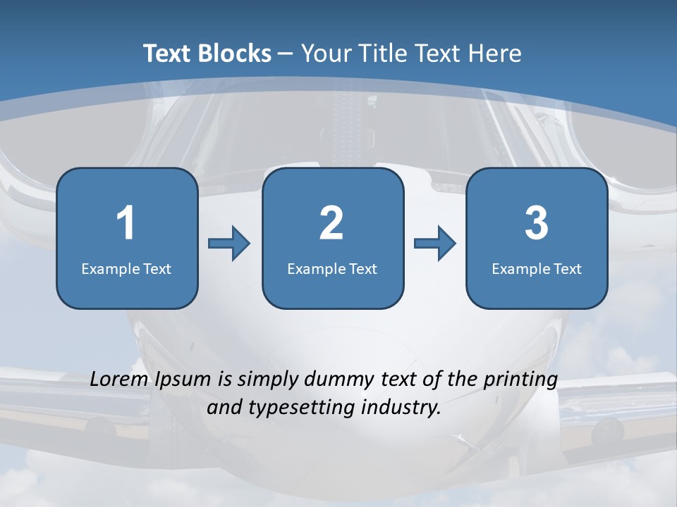 Freedom Aviation Fuselage PowerPoint Template