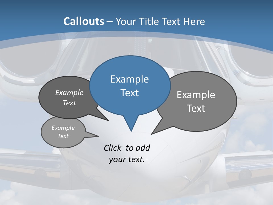 Freedom Aviation Fuselage PowerPoint Template