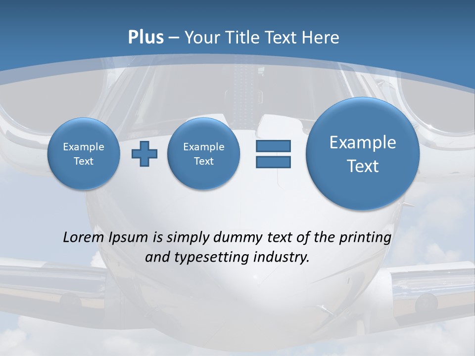 Freedom Aviation Fuselage PowerPoint Template