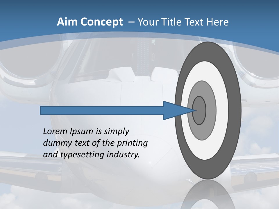 Freedom Aviation Fuselage PowerPoint Template