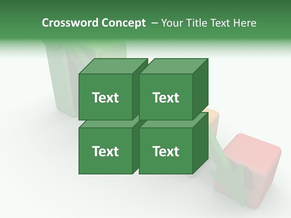 Down Statistic Space PowerPoint Template