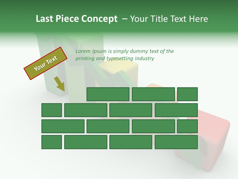Down Statistic Space PowerPoint Template