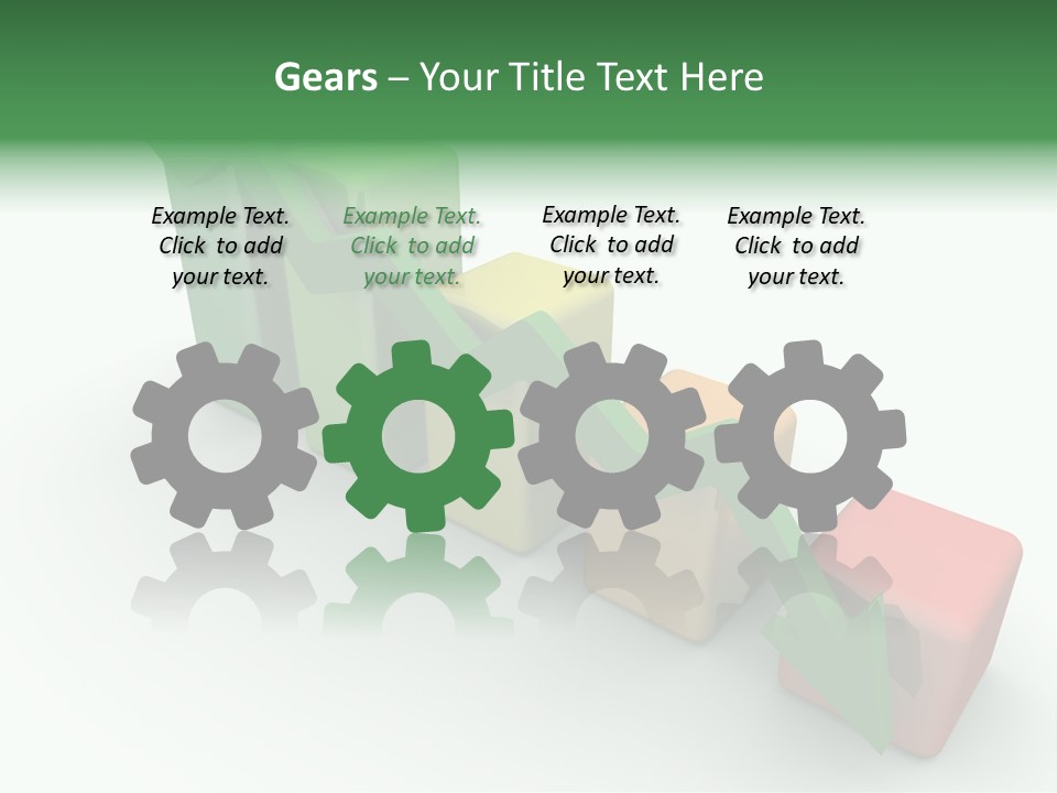 Down Statistic Space PowerPoint Template