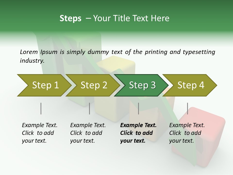 Down Statistic Space PowerPoint Template