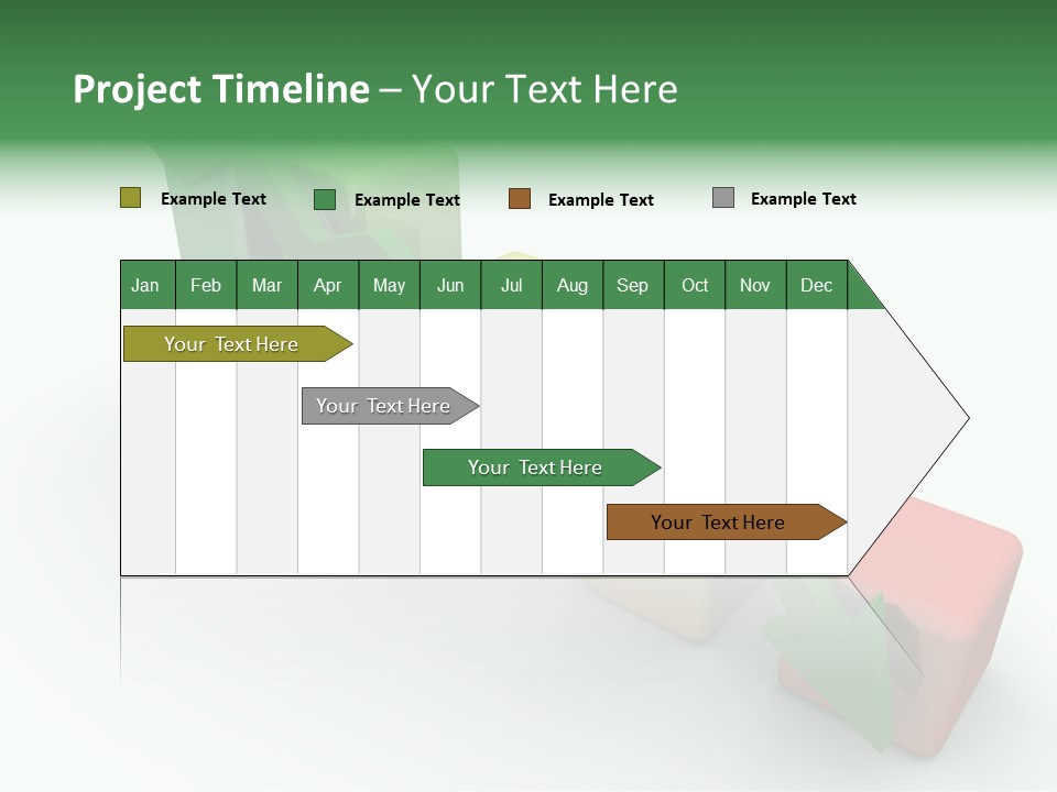 Down Statistic Space PowerPoint Template