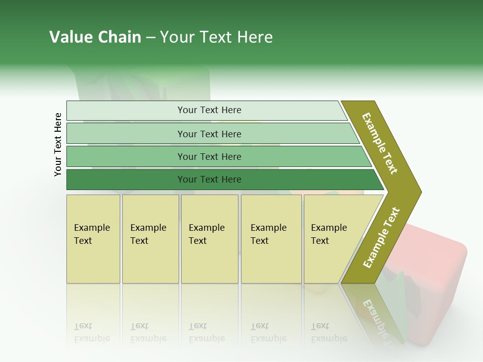 Down Statistic Space PowerPoint Template