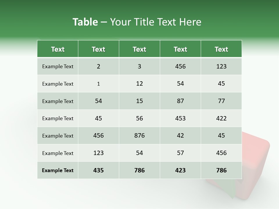 Down Statistic Space PowerPoint Template