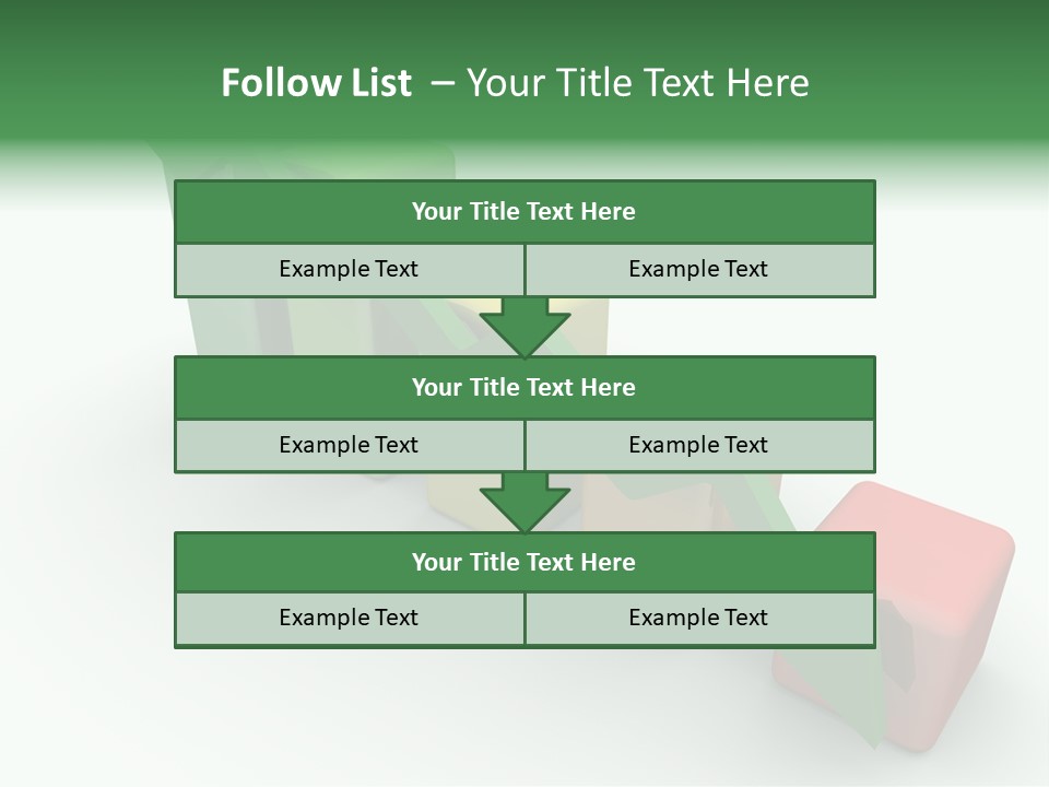 Down Statistic Space PowerPoint Template