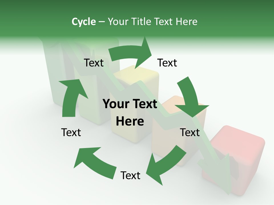 Down Statistic Space PowerPoint Template