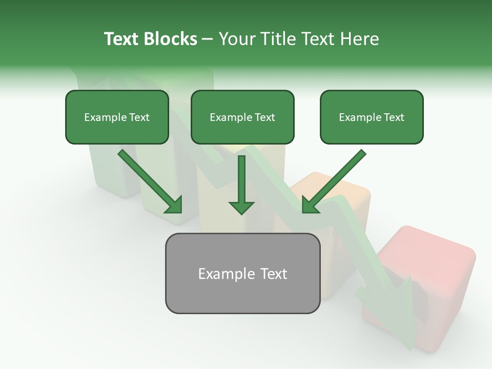 Down Statistic Space PowerPoint Template