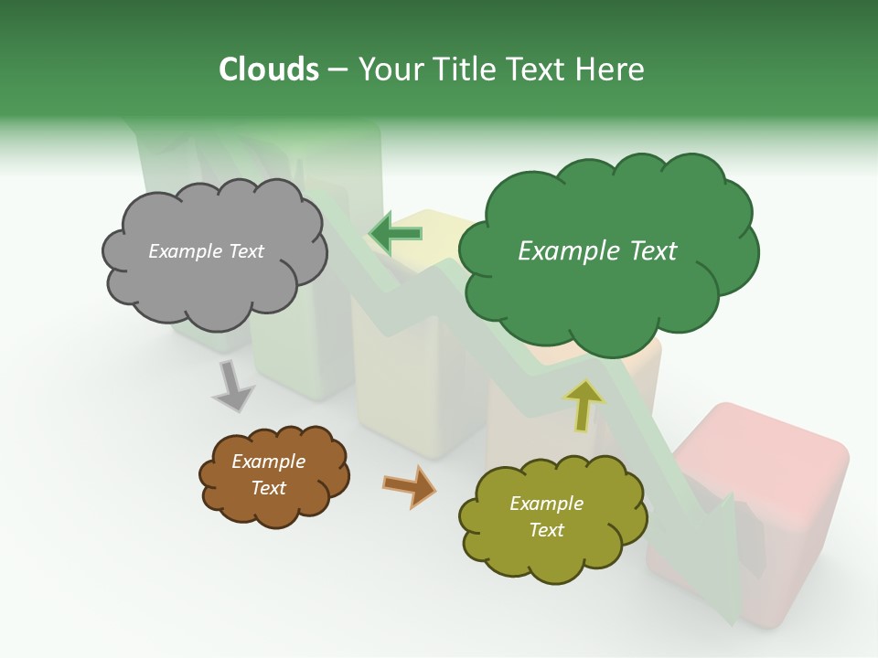 Down Statistic Space PowerPoint Template