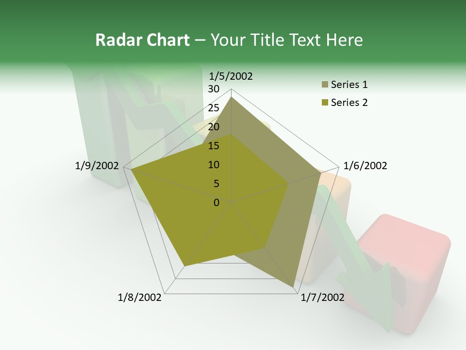 Down Statistic Space PowerPoint Template