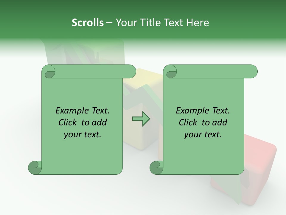 Down Statistic Space PowerPoint Template