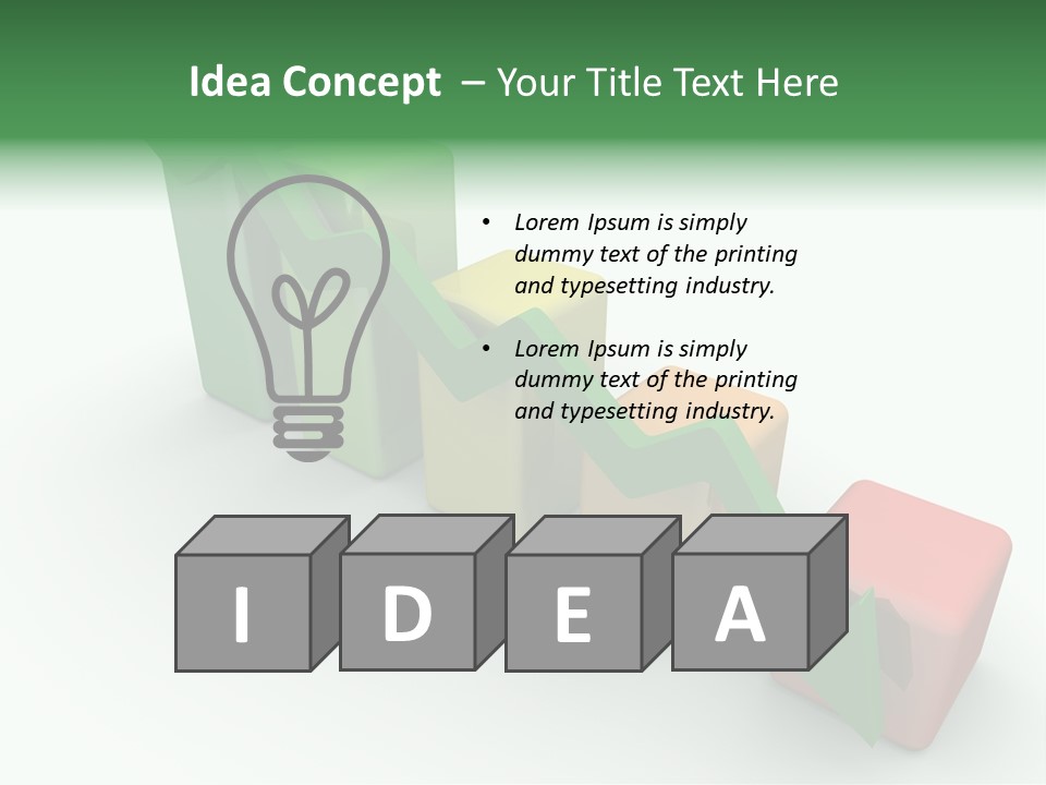 Down Statistic Space PowerPoint Template