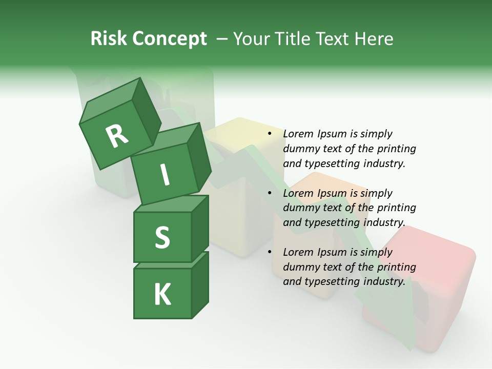 Down Statistic Space PowerPoint Template