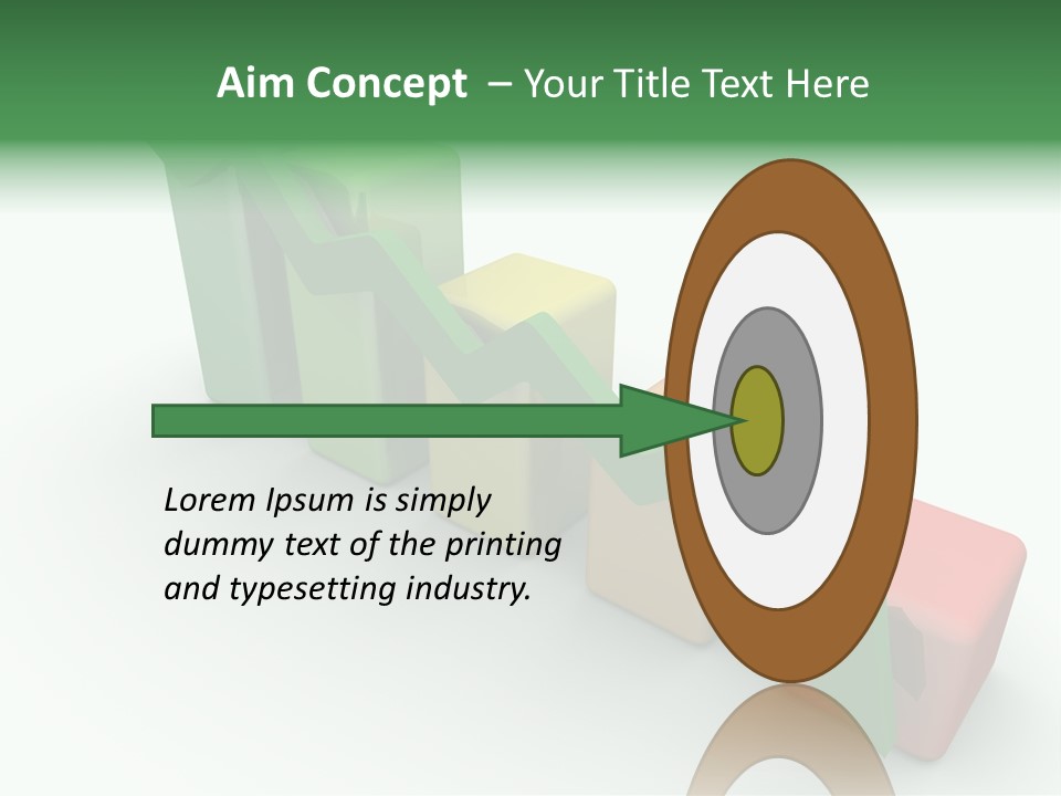Down Statistic Space PowerPoint Template