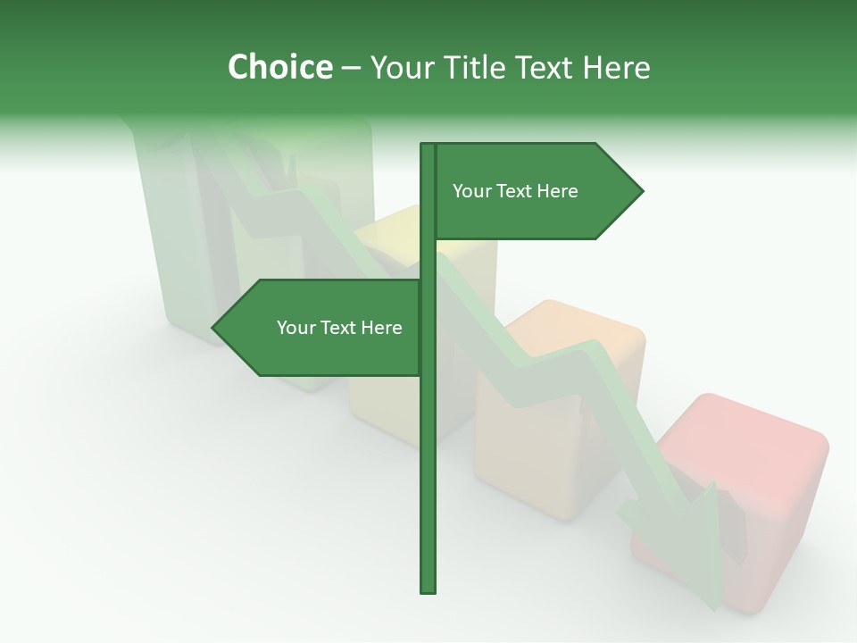 Down Statistic Space PowerPoint Template