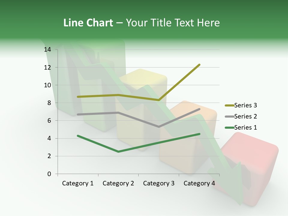 Down Statistic Space PowerPoint Template