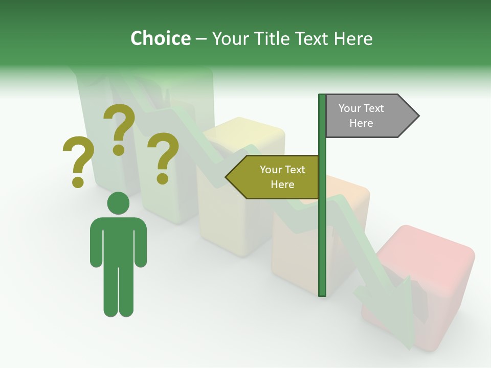 Down Statistic Space PowerPoint Template