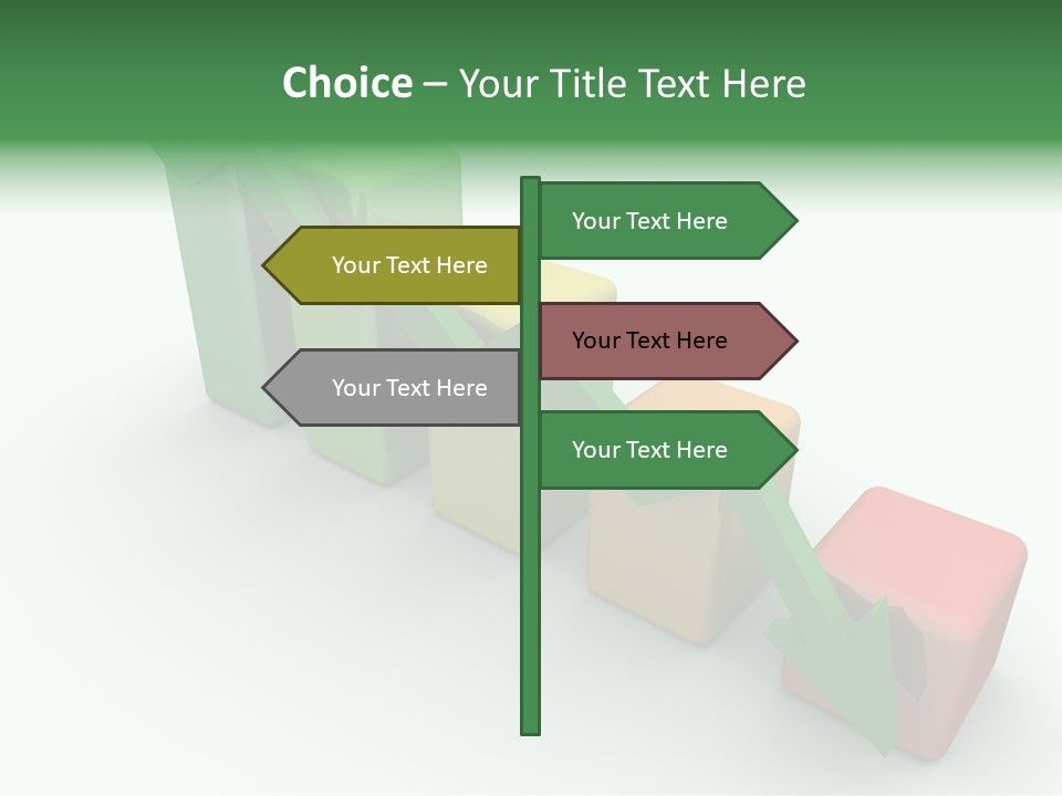 Down Statistic Space PowerPoint Template