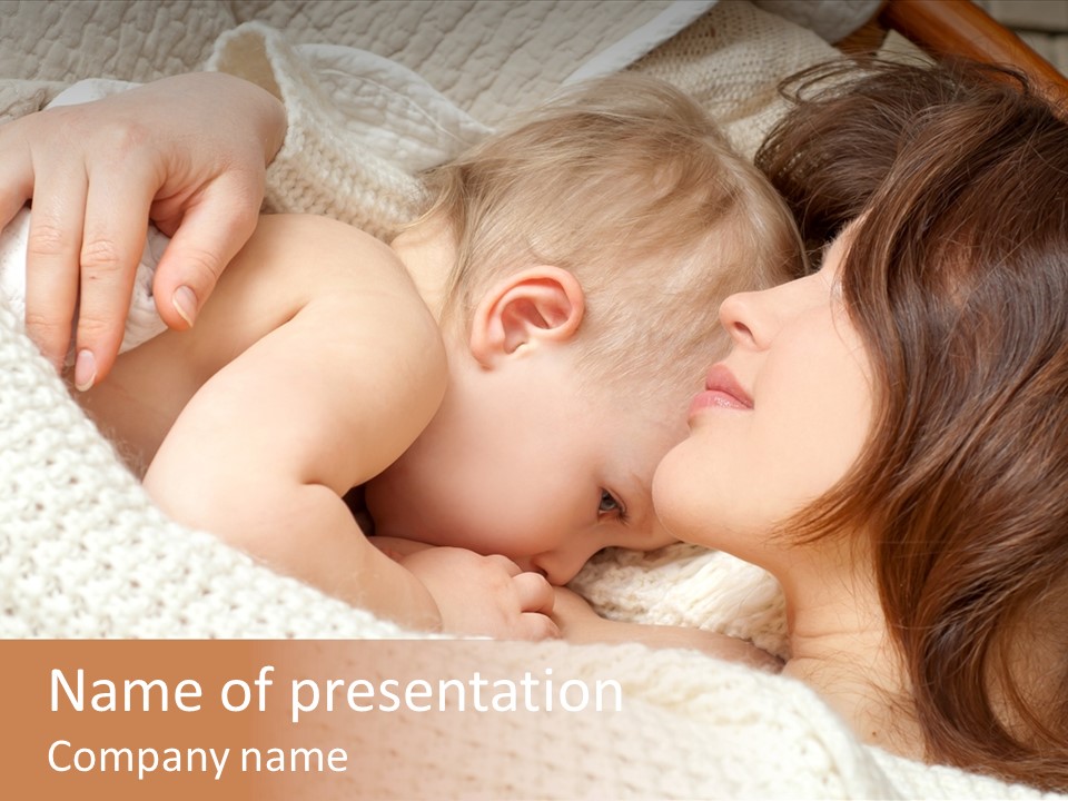 Nourish Breastfeeding Nurse PowerPoint Template