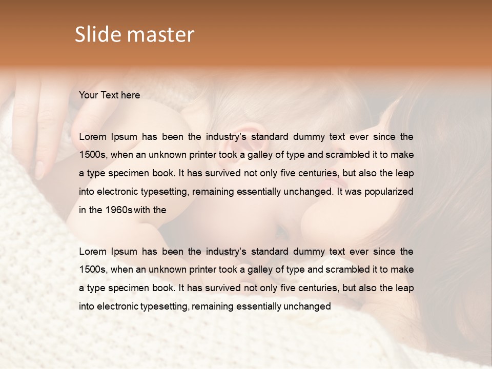 Nourish Breastfeeding Nurse PowerPoint Template