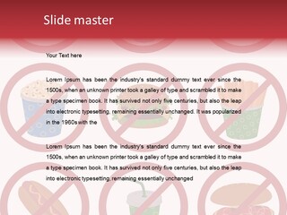 Burger Restriction Drink PowerPoint Template