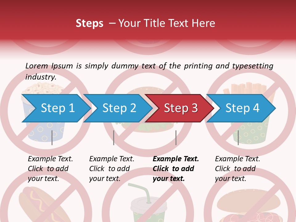 Burger Restriction Drink PowerPoint Template