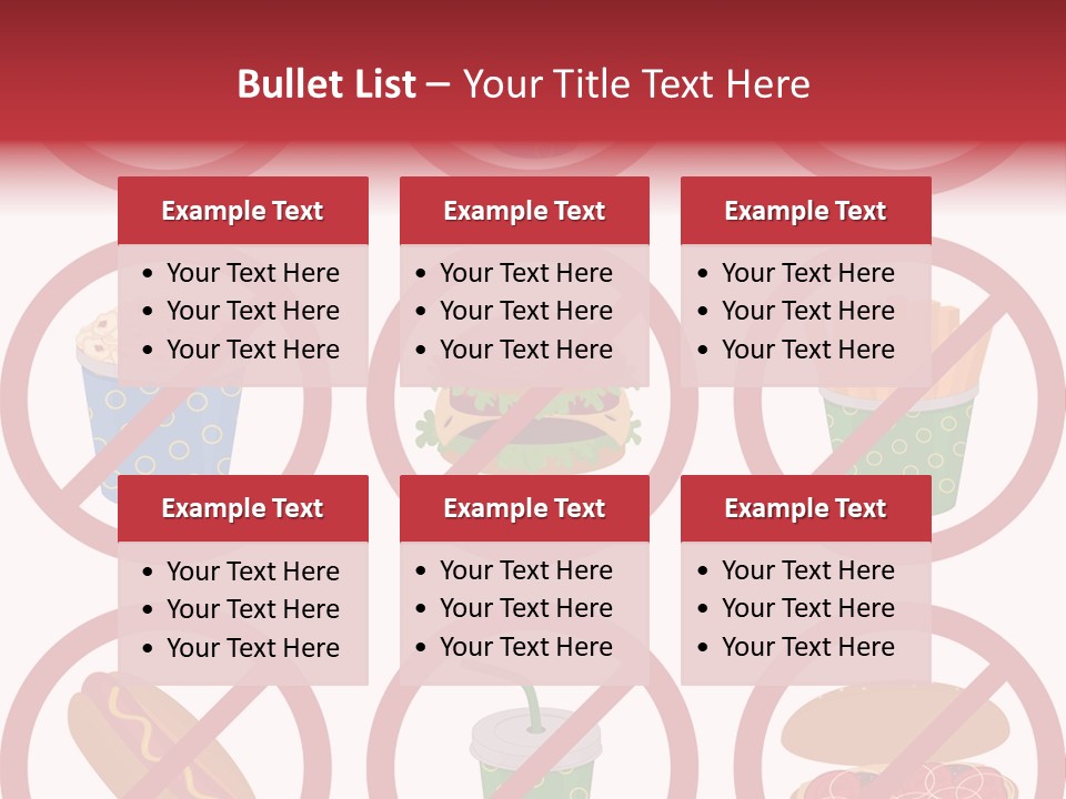Burger Restriction Drink PowerPoint Template