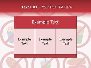 Burger Restriction Drink PowerPoint Template