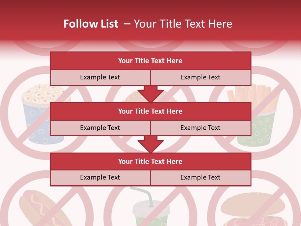 Burger Restriction Drink PowerPoint Template