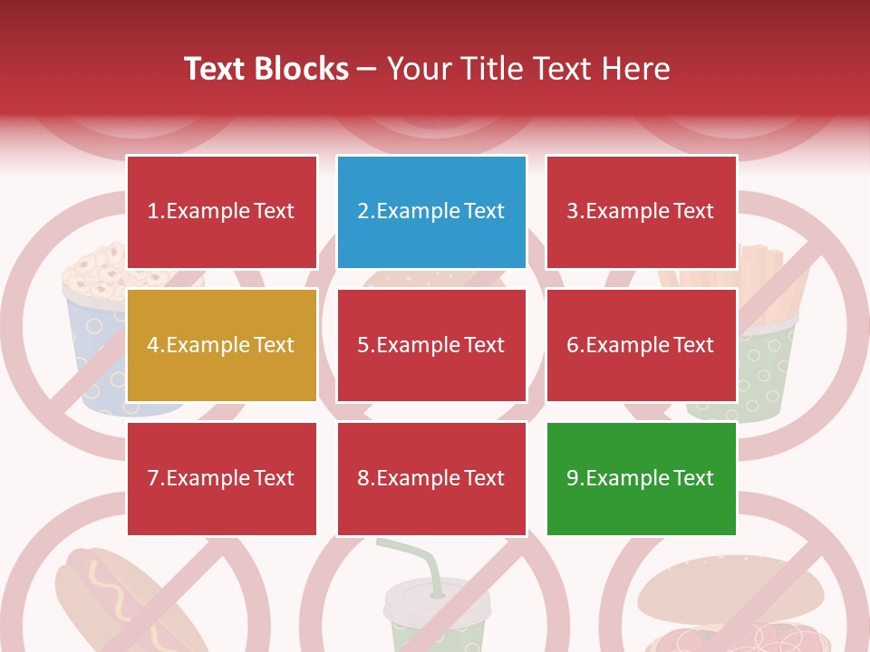 Burger Restriction Drink PowerPoint Template