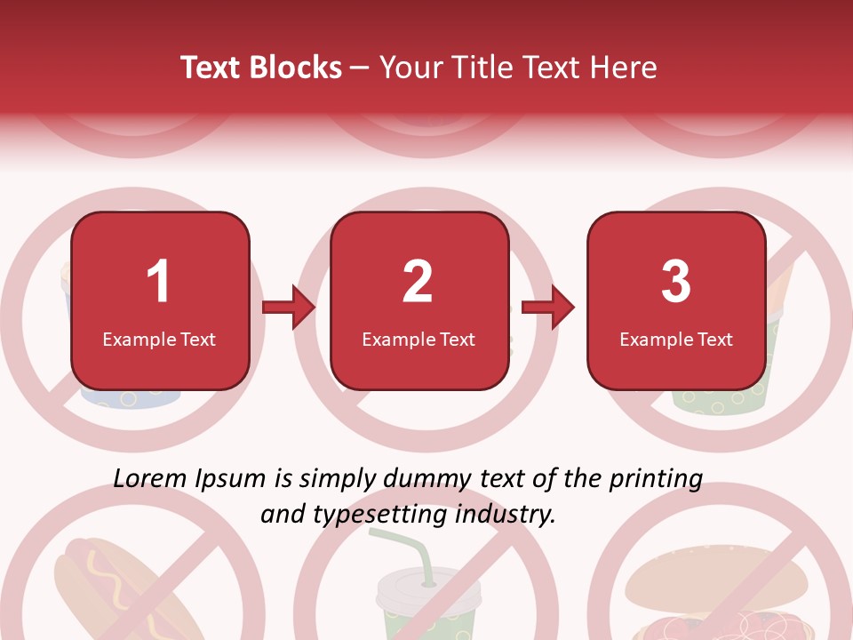 Burger Restriction Drink PowerPoint Template