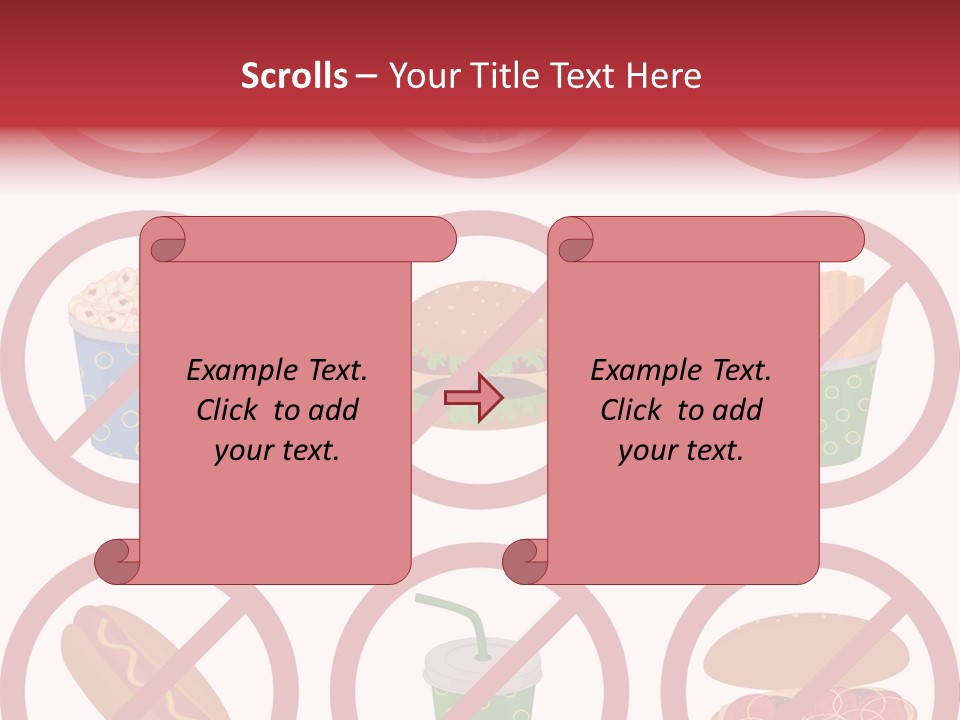 Burger Restriction Drink PowerPoint Template