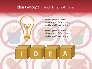 Burger Restriction Drink PowerPoint Template