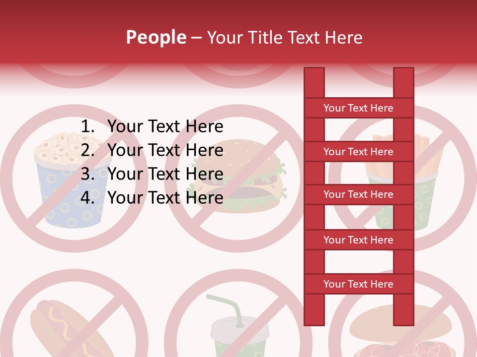 Burger Restriction Drink PowerPoint Template