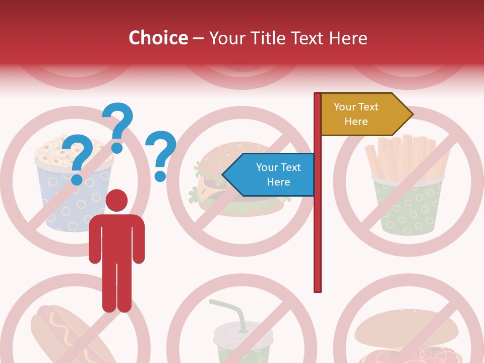 Burger Restriction Drink PowerPoint Template