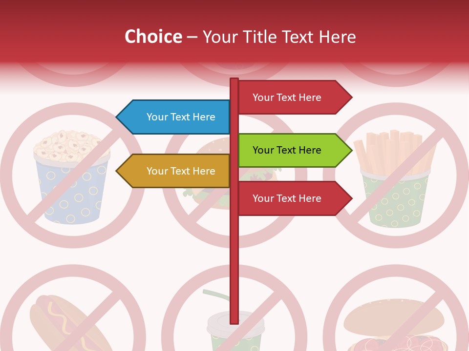 Burger Restriction Drink PowerPoint Template