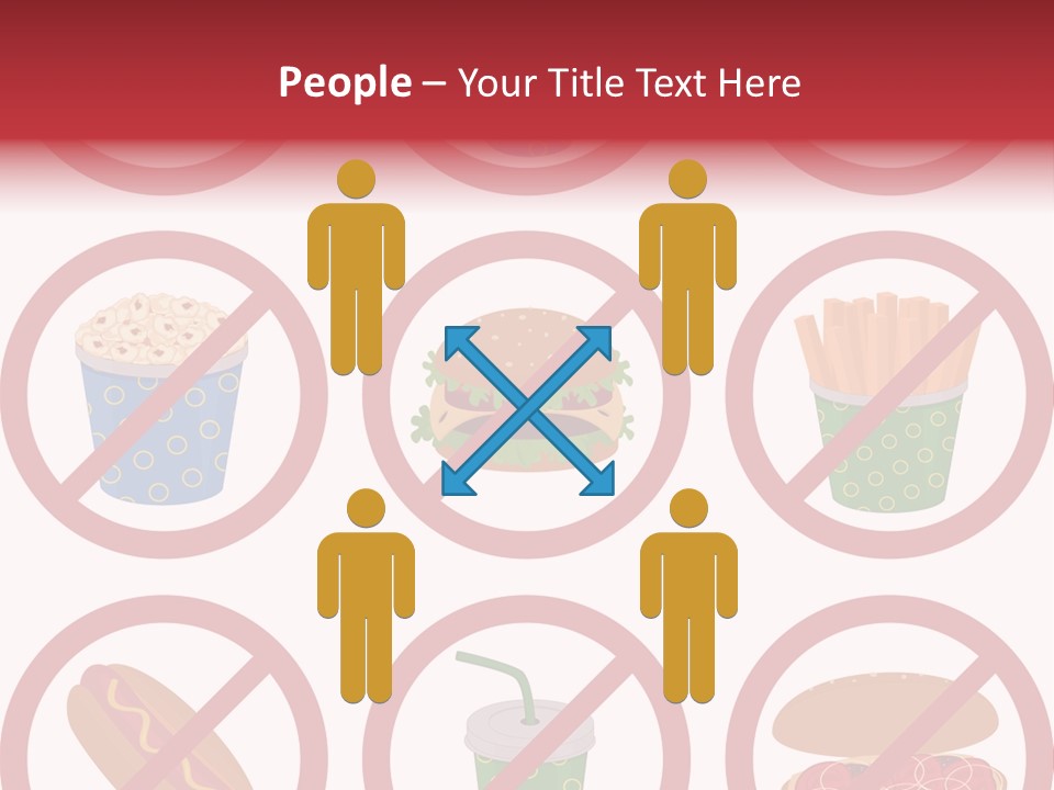 Burger Restriction Drink PowerPoint Template