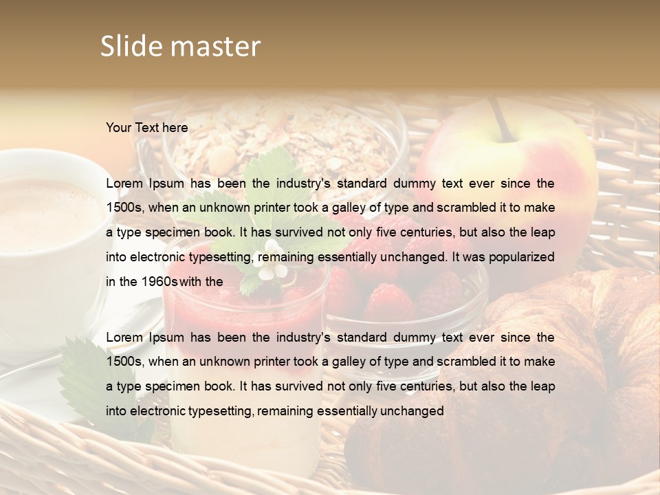 Symbol Vector Hamburger PowerPoint Template