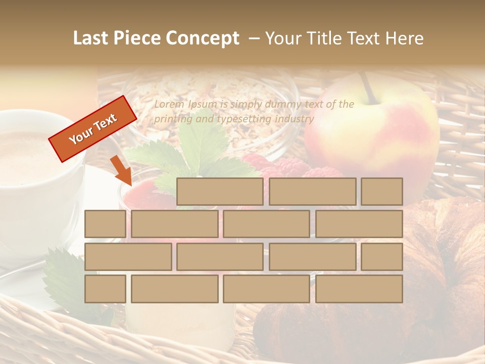 Symbol Vector Hamburger PowerPoint Template