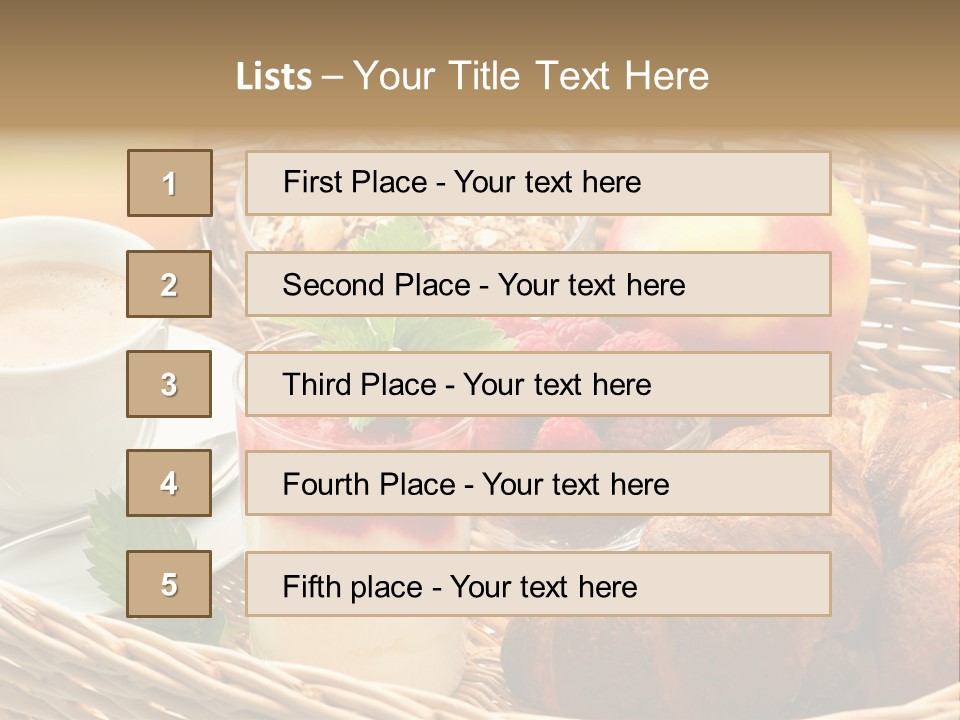 Symbol Vector Hamburger PowerPoint Template