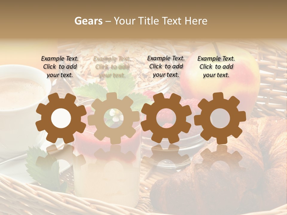 Symbol Vector Hamburger PowerPoint Template