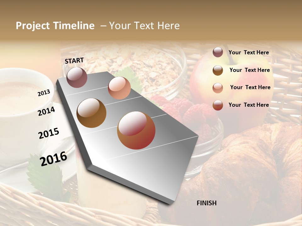 Symbol Vector Hamburger PowerPoint Template