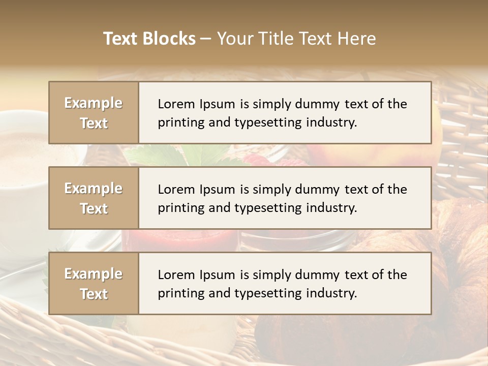 Symbol Vector Hamburger PowerPoint Template